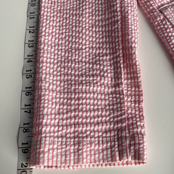 Izod Cropped Jacket, pink/white stripe, Size S/P - Picture 9 of 15